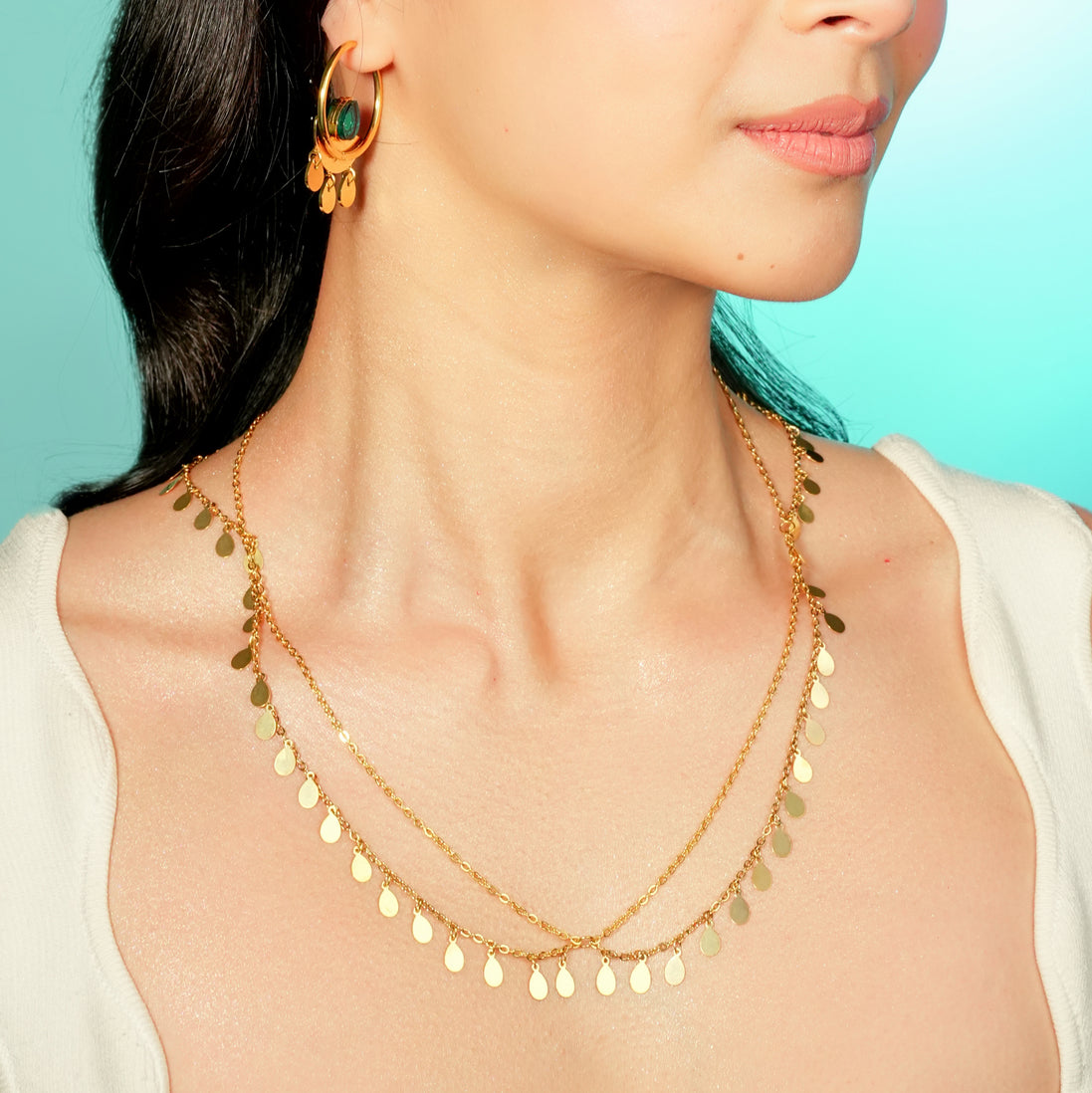 RYTHYM OF RA Necklace + Head piece + Face Chain | Gold