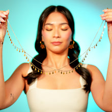 Load image into Gallery viewer, RYTHYM OF RA Necklace + Head piece + Face Chain | Gold