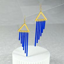 Load image into Gallery viewer, SAPPHIRE OSIRIS CHIMES | Gold Hook Earrings