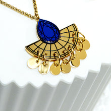 Load image into Gallery viewer, CLEOPATRA LAYERED GEM BOLO NECKLACE | Gold