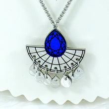 Load image into Gallery viewer, CLEOPATRA  LAYERED GEM BOLO NECKLACE | Silver