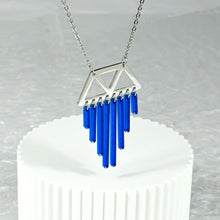 Load image into Gallery viewer, SAPPHIRE ISIS CHIMETTES NECKLACE| Silver