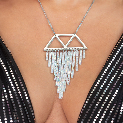 ICY CHIMES Silver Necklace