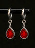 CLEOPATRA GEM DROP HUGGIE HOOPS | Silver
