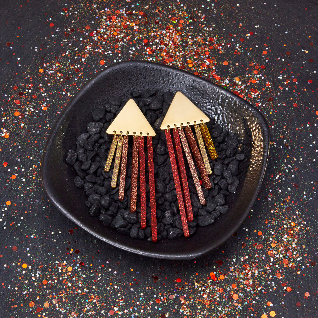 SPICY CHIMES Gold Clip-on + Stud Earrings