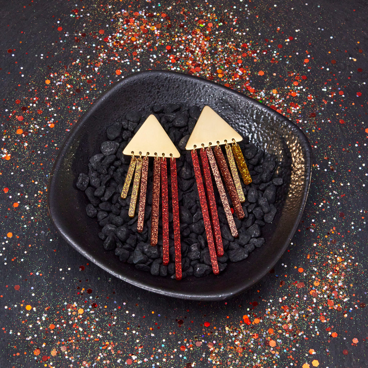 SPICY CHIMES Gold Clip-on + Stud Earrings