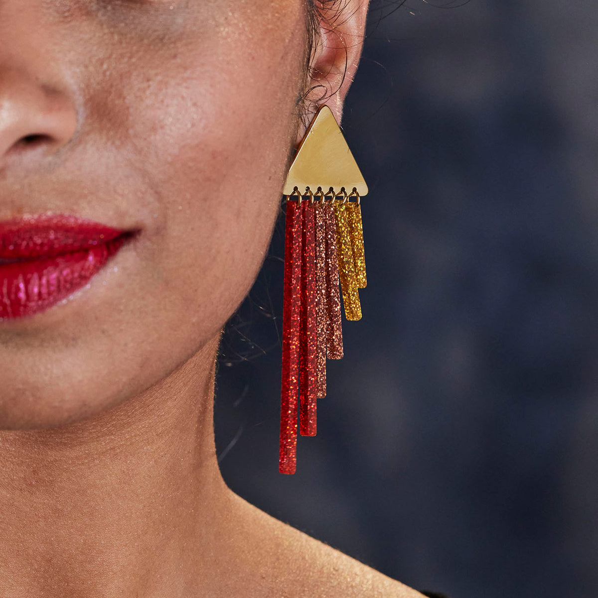 SPICY CHIMES Gold Clip-on + Stud Earrings
