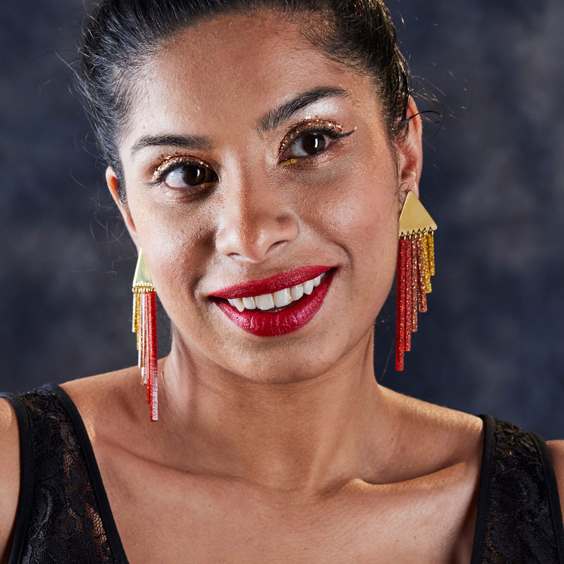 SPICY CHIMES Gold Clip-on + Stud Earrings