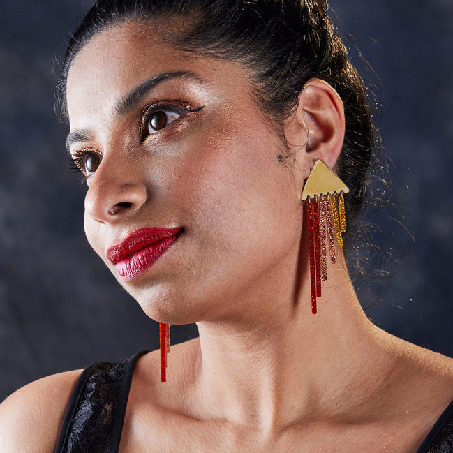 SPICY CHIMES Gold Clip-on + Stud Earrings