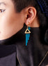 OSIRIS CHIMETTES | Teal + Gold Earrings