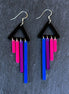 Maine And Mara Short HOOK BI-FURIOUS Bisexual Pride Dangles EUPHORIA Earrings