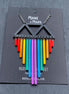 Necklace RAINBOW CHIMES NECKLACE Rainbow Chimes pride necklace I made in Sydney