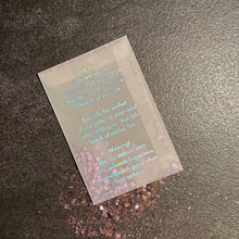 Load image into Gallery viewer, Greeting &amp; Note Cards THROW GLITTER IN TODAYS FACE ECO GLITTER GREETINGS CARD