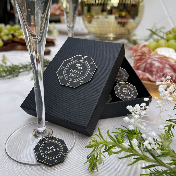 earrings TIPPLE TAGS | Wine Charms TIPPLE TAGS | Sassy Wine Charms | Set of 6  | Wine Lovers Gift