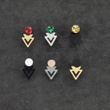 Load image into Gallery viewer, Unique Australian-made Arrow Jacket Mini Studs in various colours by Maine and Mara