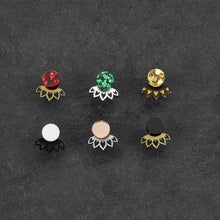 Load image into Gallery viewer, Australian Handmade Maine and Mara Lotus Jacket Glittery Mini Studs in various colours