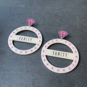 Earrings STUDS / LARGE DOLLY DANGLES PERSONALISED EARRINGS Dolly Dangles personalised hoop earrings