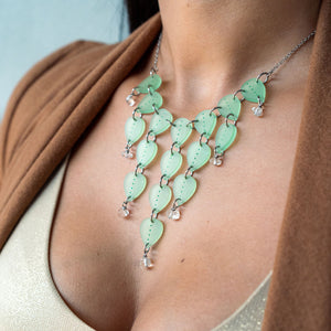 Earrings AJA Droplet Bib Necklace | Jade and Crystal