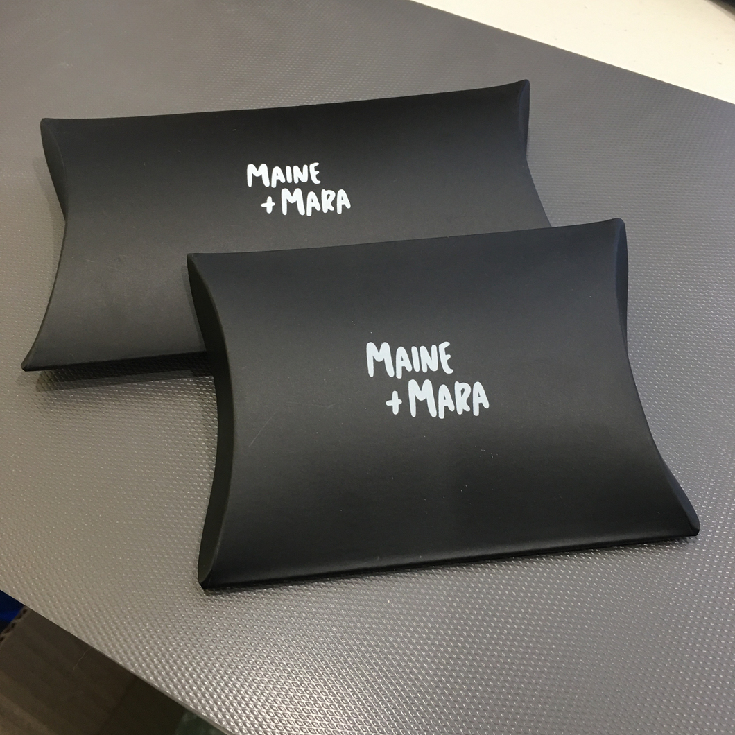 Maine And Mara BRANDED PILLOW PACKS packaging