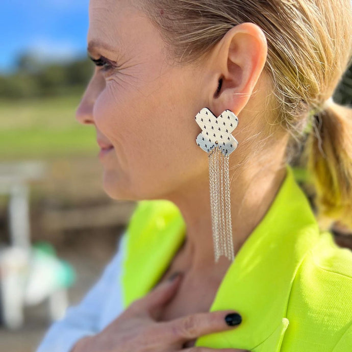 earrings SHOP SHAYNNA STYLE Shop MAINE+MARA pieces worn by Shaynna Blaze on The Block