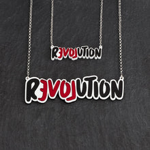 Load image into Gallery viewer, Handmade Maine and Mara LOVE REVOLUTION Statement Necklace in two sizes