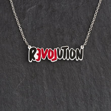Load image into Gallery viewer, Handmade Meaningful Maine and Mara LOVE REVOLUTION Statement Necklace