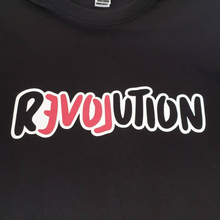 Load image into Gallery viewer, Maine and Mara fitted Handprinted Organic Cotton LOVE REVOLUTION T-shirt in BLACK