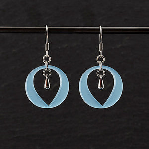 Maine And Mara Aqua HANGING HERE Drop Earrings, Handmade in Australia