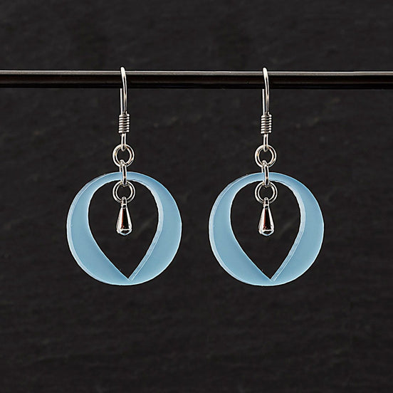 Maine And Mara Aqua HANGING HERE Drop Earrings, Handmade in Australia